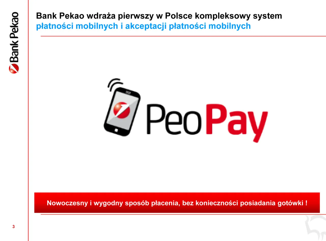Bank Pekao wdraża płatności mobilne. Dowiedz się, jak włączyć płatności zbliżeniowe PeoPay, by płacić wygodnie bez got&oacute;wki.