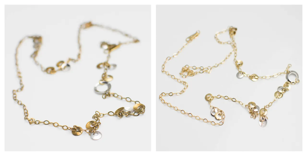 różne próby złota biżuteria vs masywna biżuteria