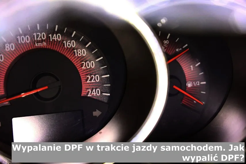 infografika warunki wypalania DPF prędkość obroty