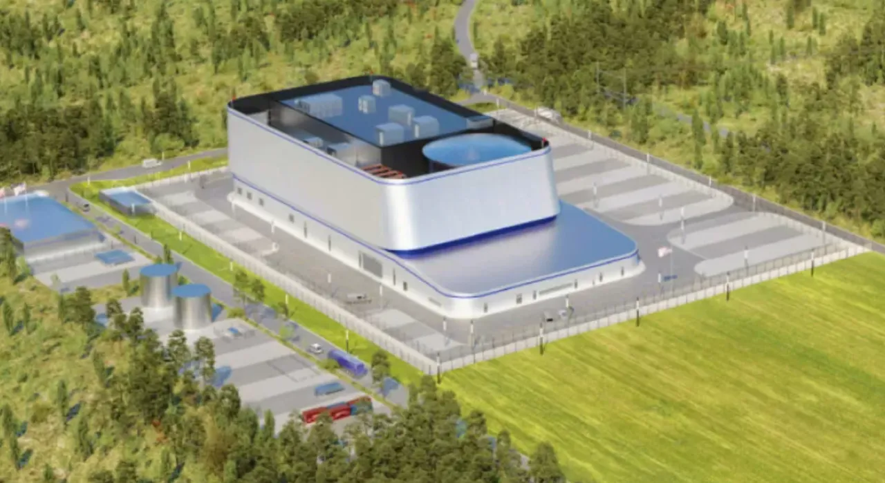 wizualizacja małego reaktora modułowego SMR