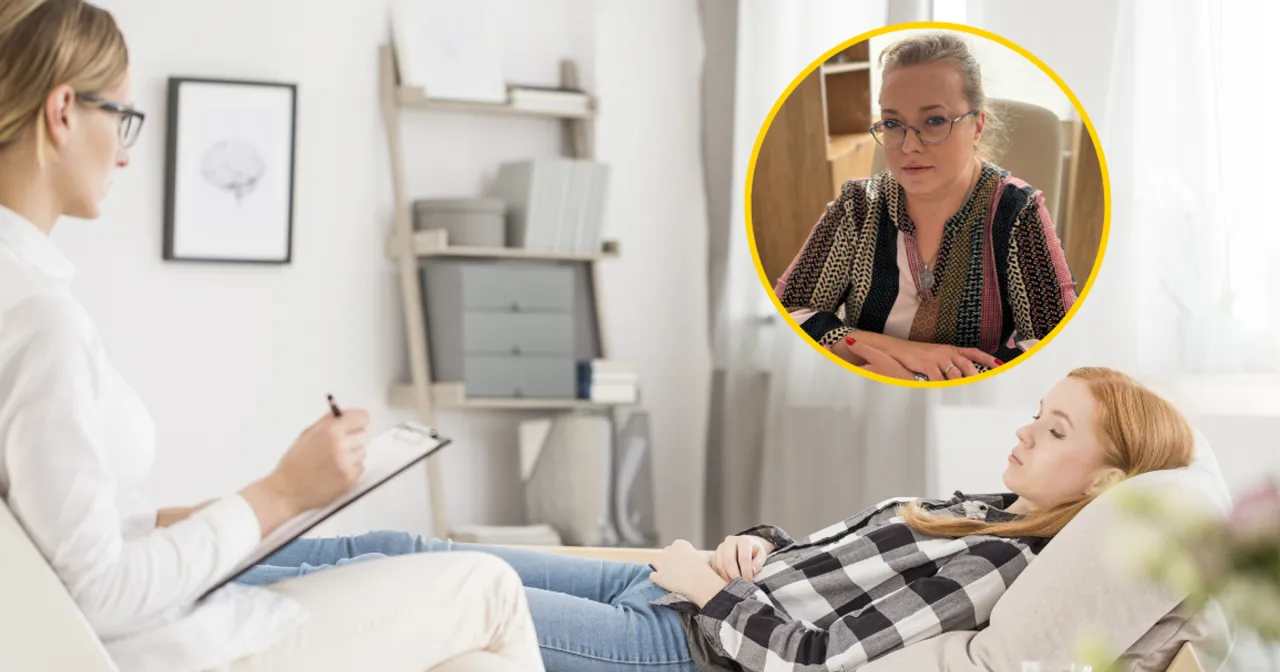 sesja terapeutyczna psycholog pacjent