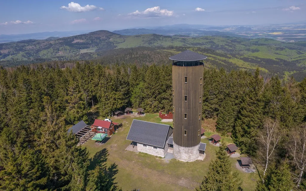 Borówkowa Góra wieża widokowa panorama