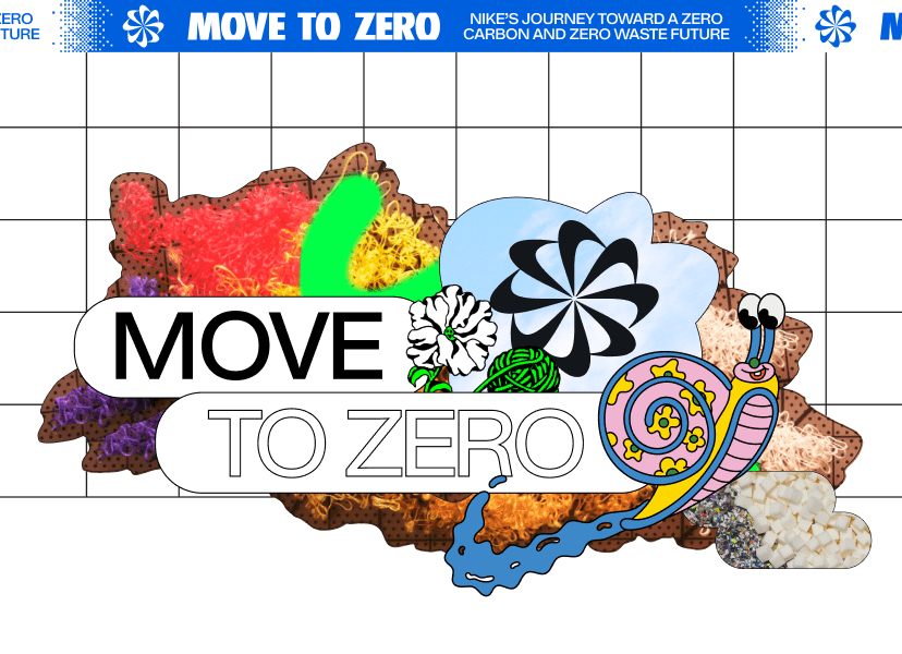 Nike materiały z recyklingu infografika