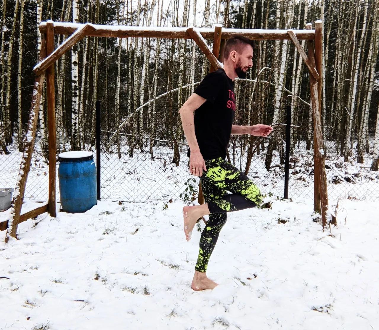 technika biegu lądowanie na śródstopiu