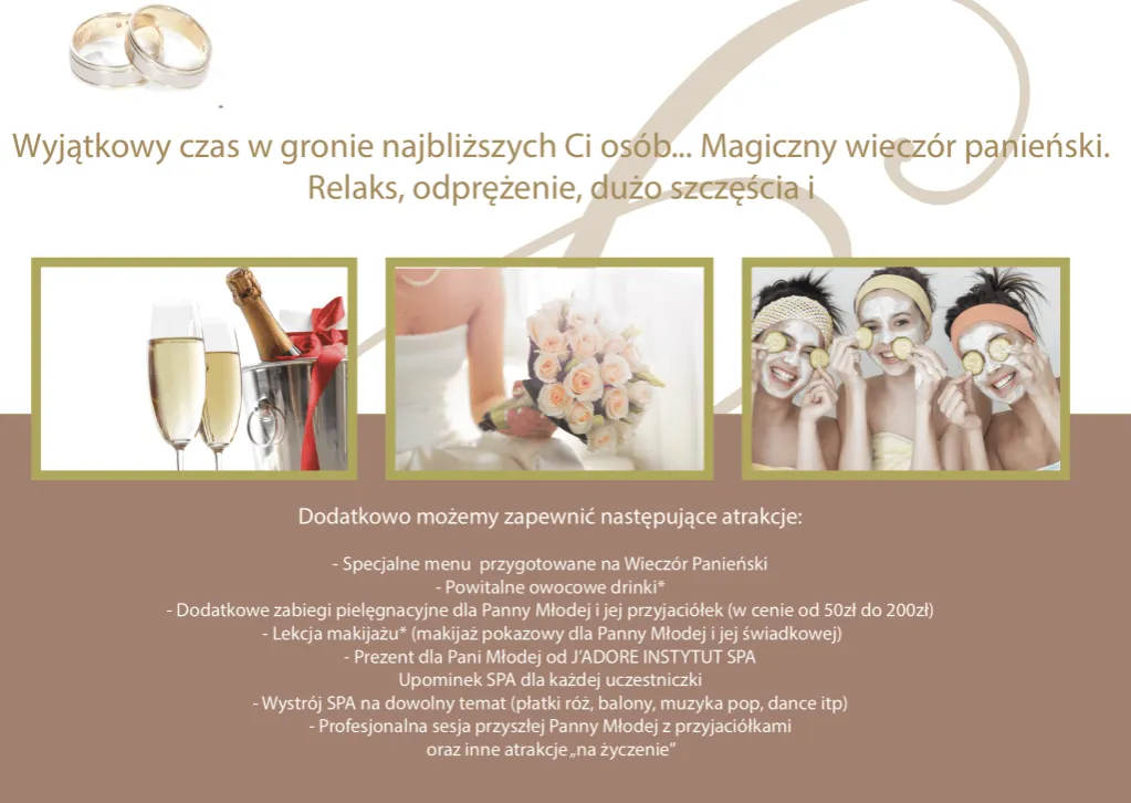 voucher na spa wieczór panieński