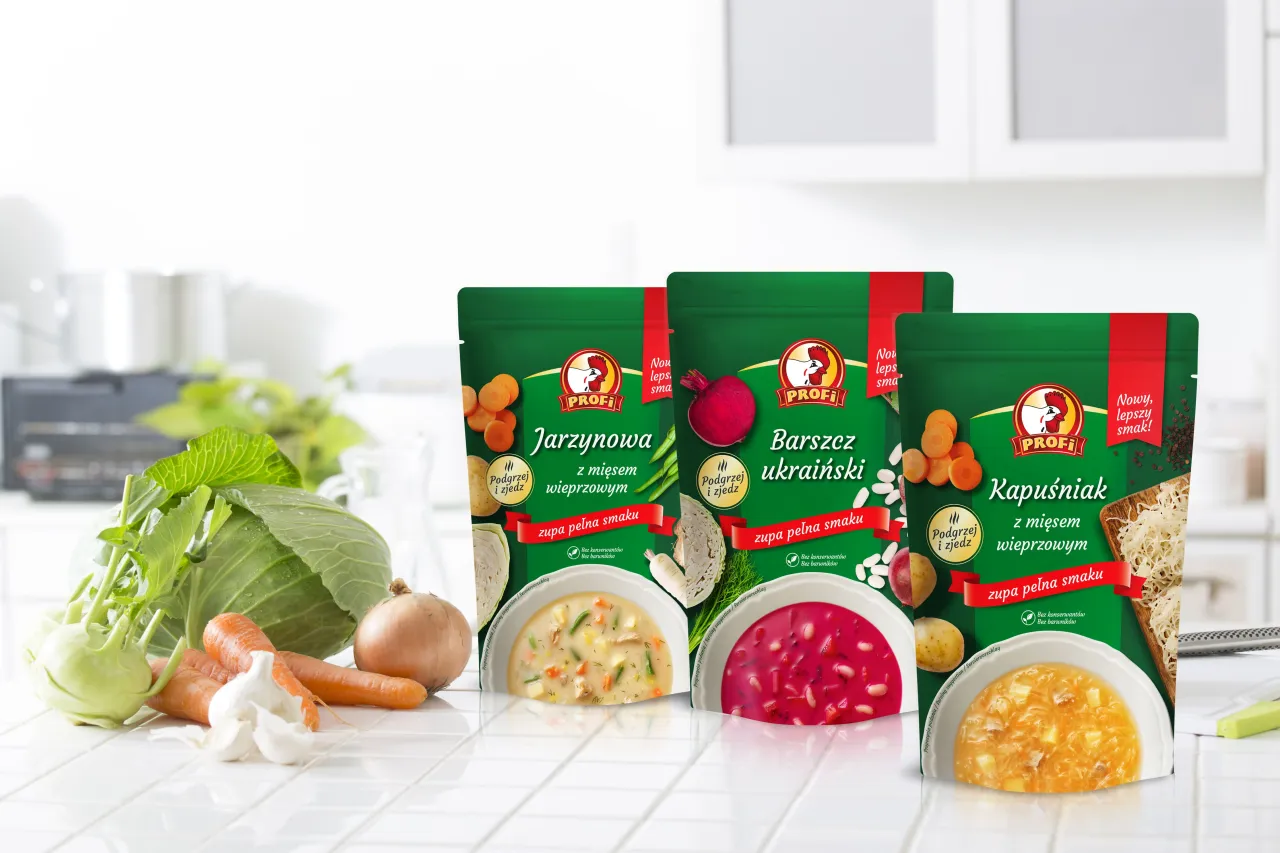 różne smaki zup Profi