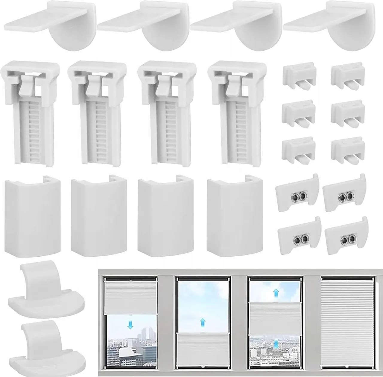 Komponenty do rolet plisowanych DIY