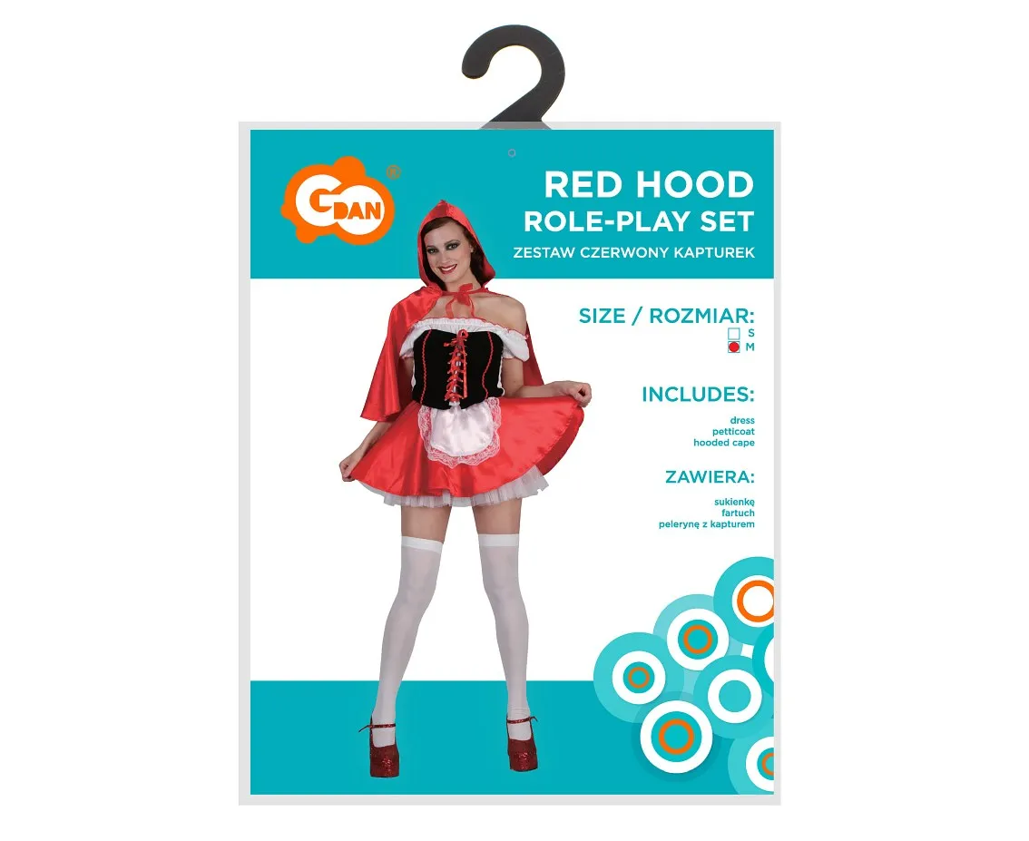 Str&oacute;j Czerwonego Kapturka dla dziecka vs dorosłego