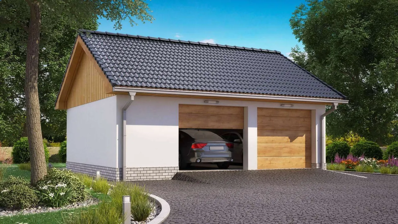 r&oacute;żne typy garaży dwustanowiskowych