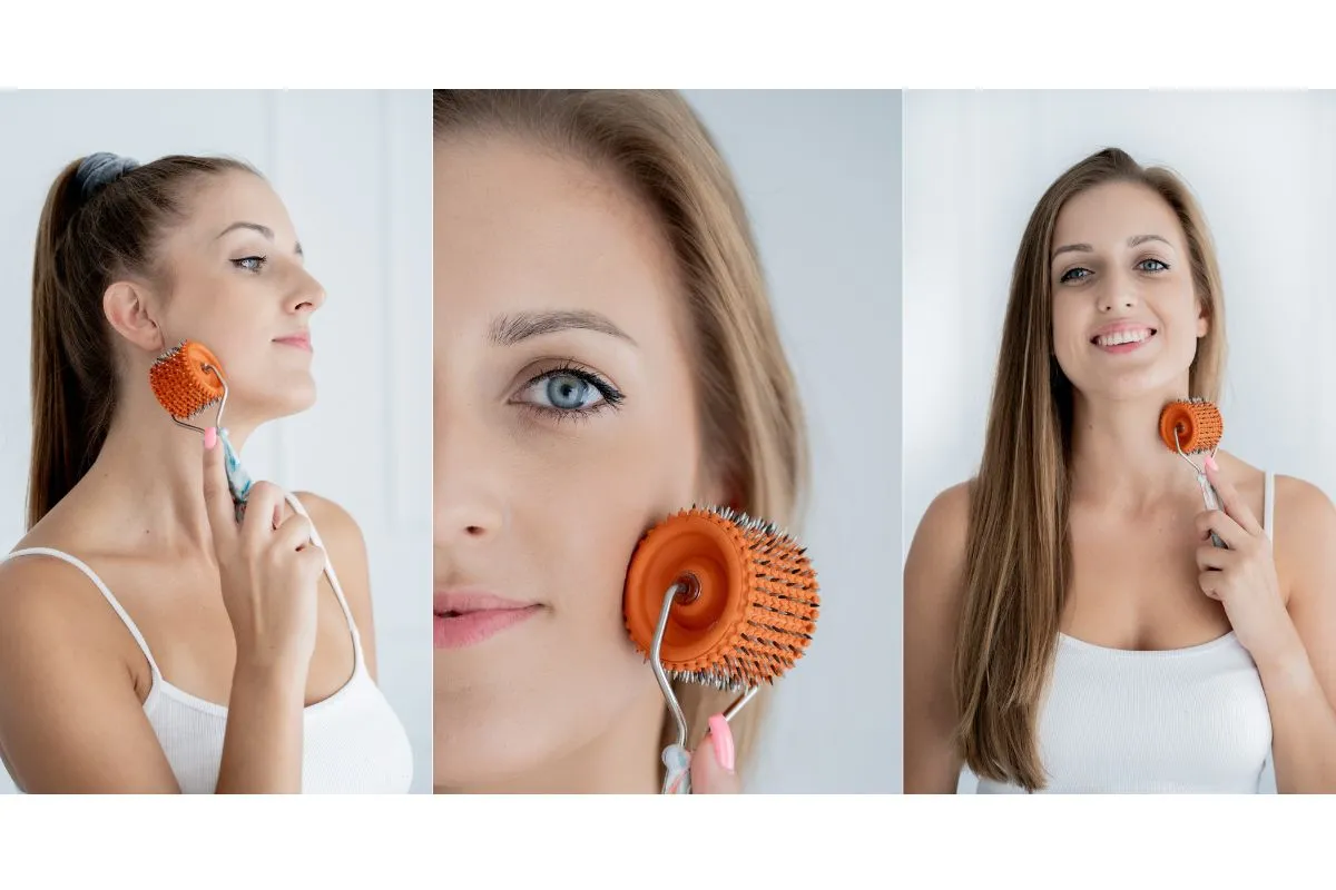 r&oacute;żne techniki masażu twarzy narzędzia