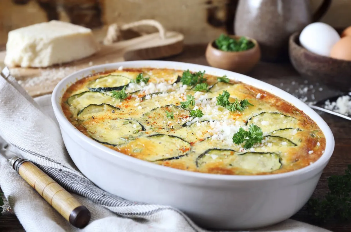 Zapiekanka z cukinią, wegetariański gulasz z cukinii