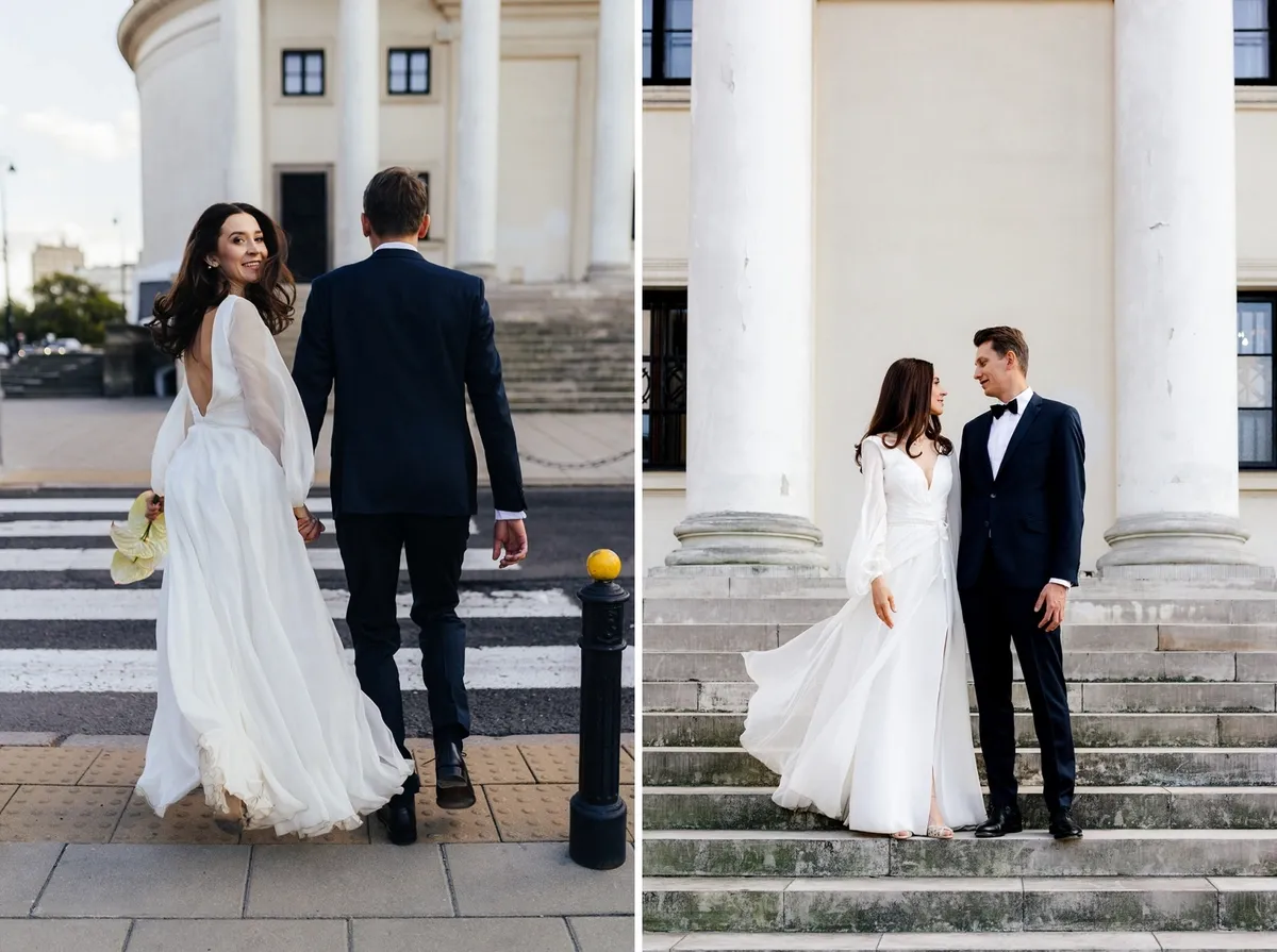 Fotograf z aparatem na ślubie cywilnym