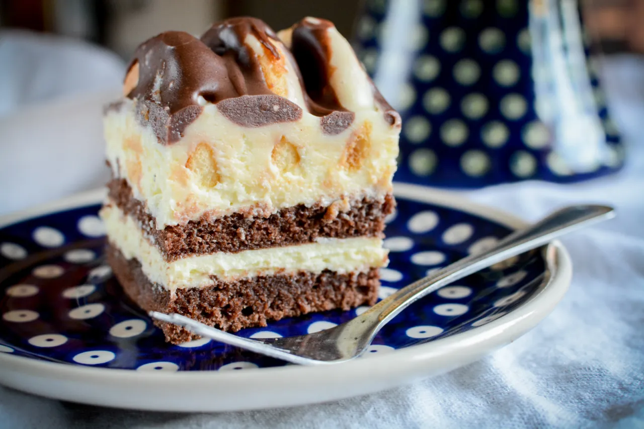 Ciasto Góra Lodowa przekrój