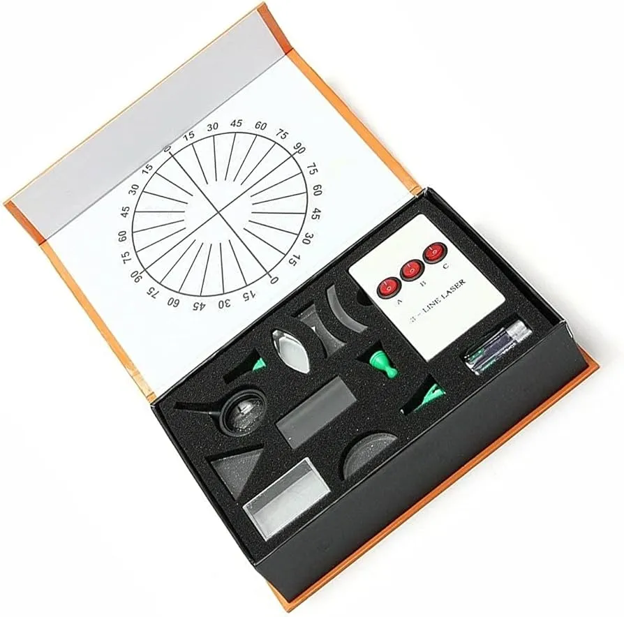 eksperyment z optyki światła soczewki