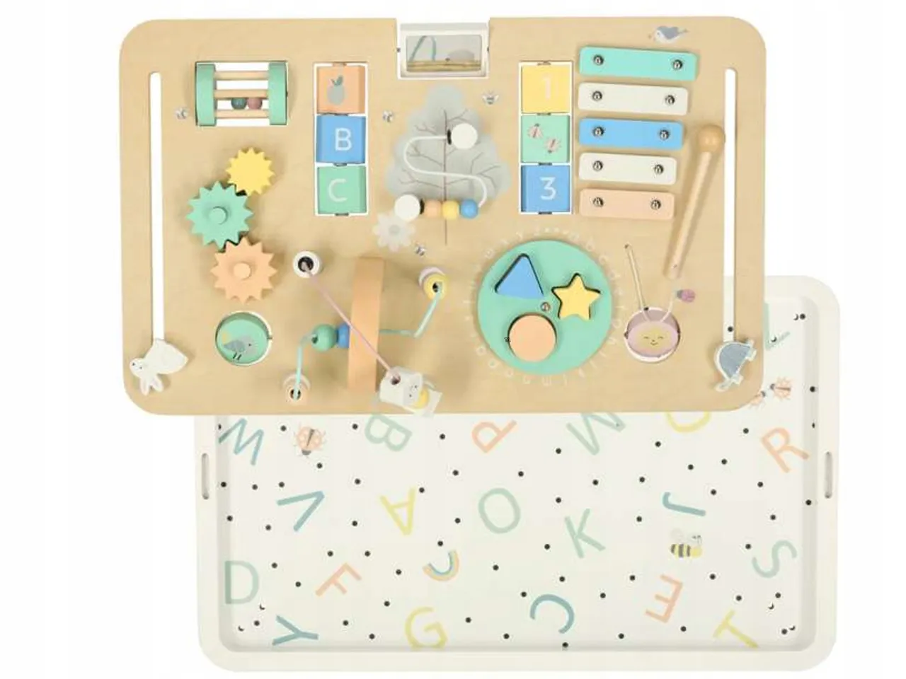 stolik sensoryczny z dzieckiem