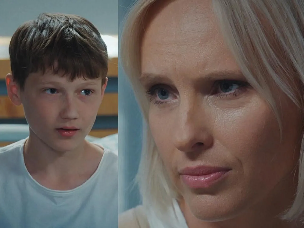 Osoba zamyślona, smutna, ale z nadzieją w oczach