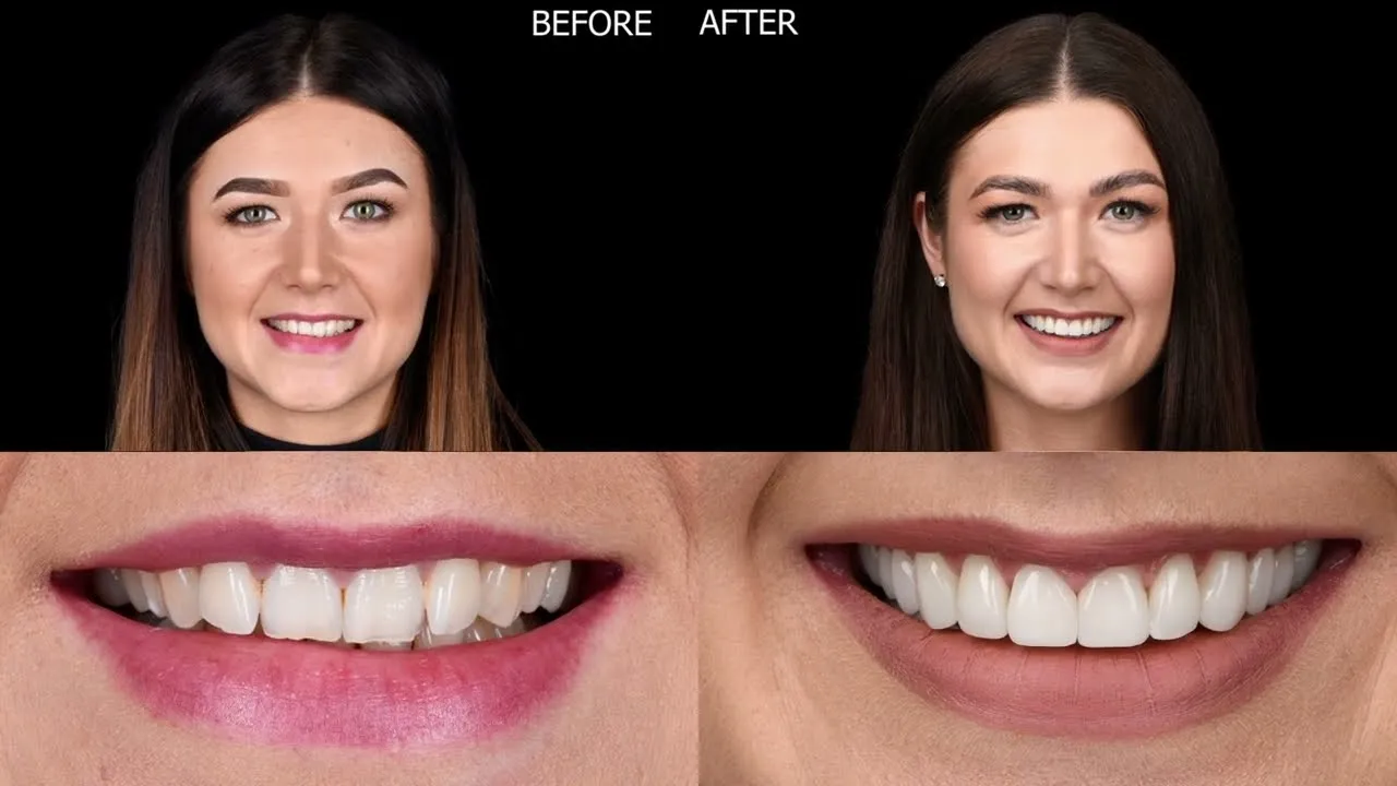 bonding zęb&oacute;w przed i po