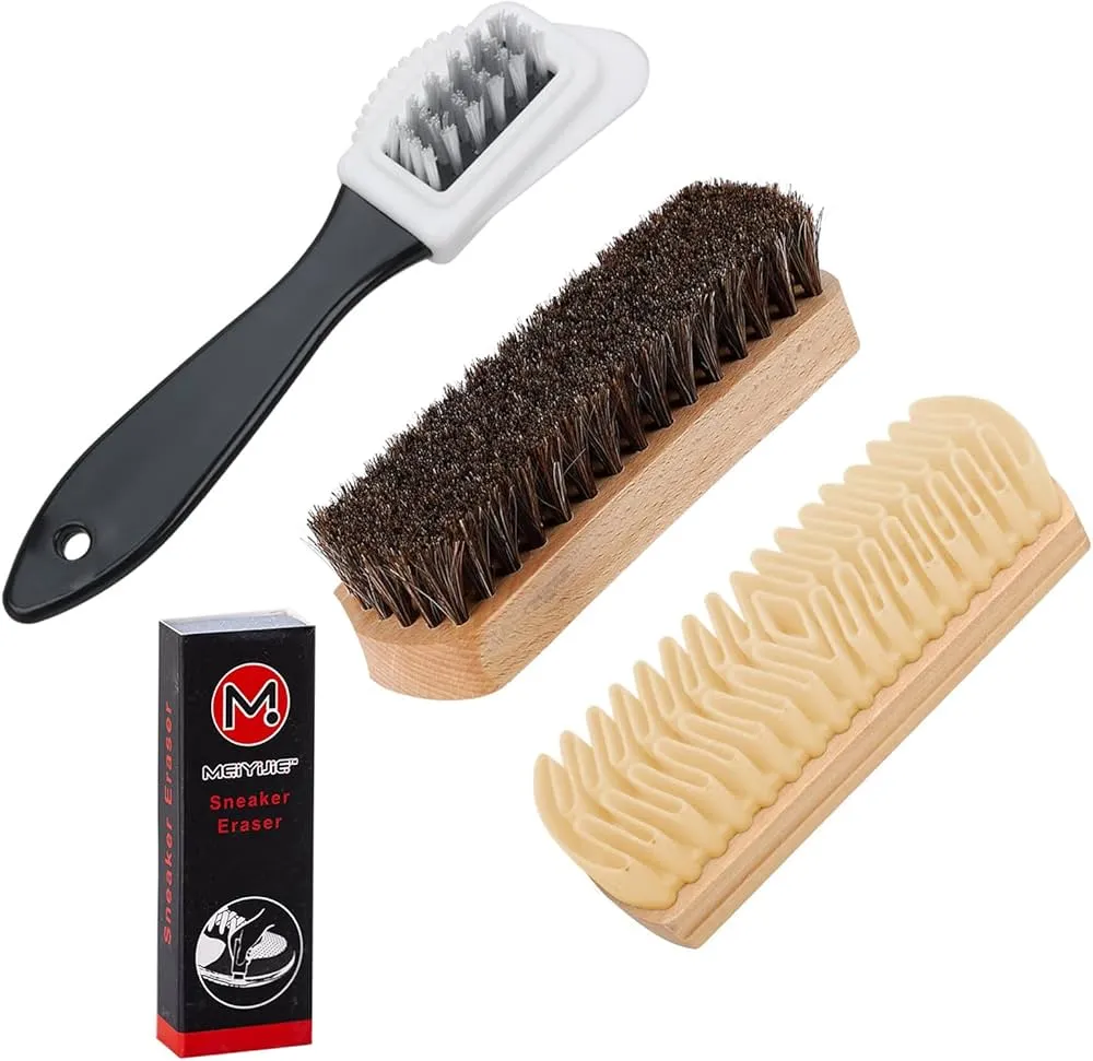 Narzędzia do czyszczenia zamszu szczotka gumka