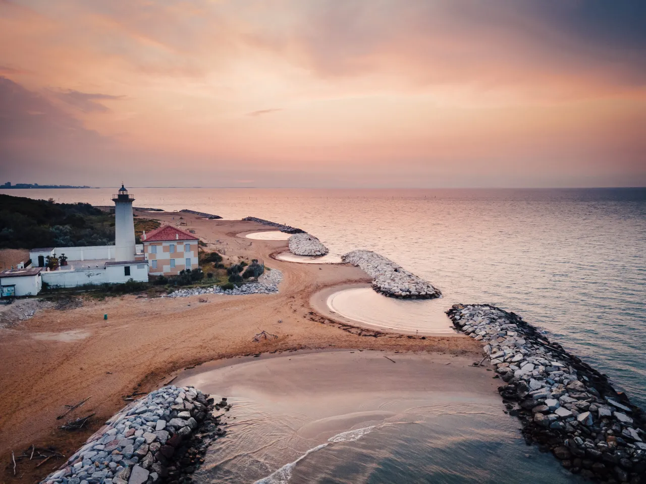 Bibione Strand Leuchtturm Familie