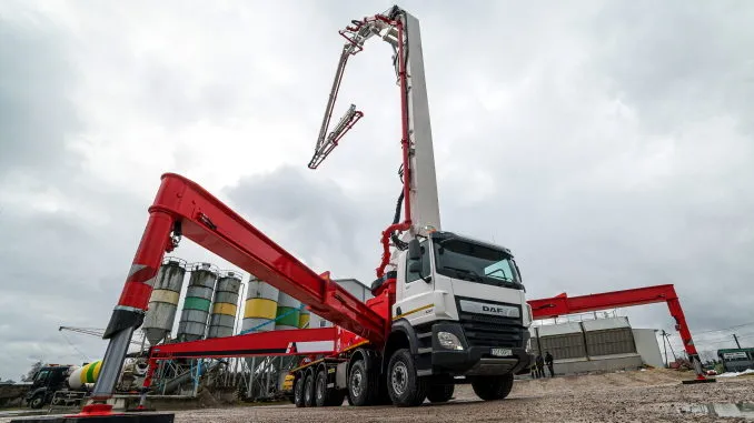 pompa do betonu w akcji