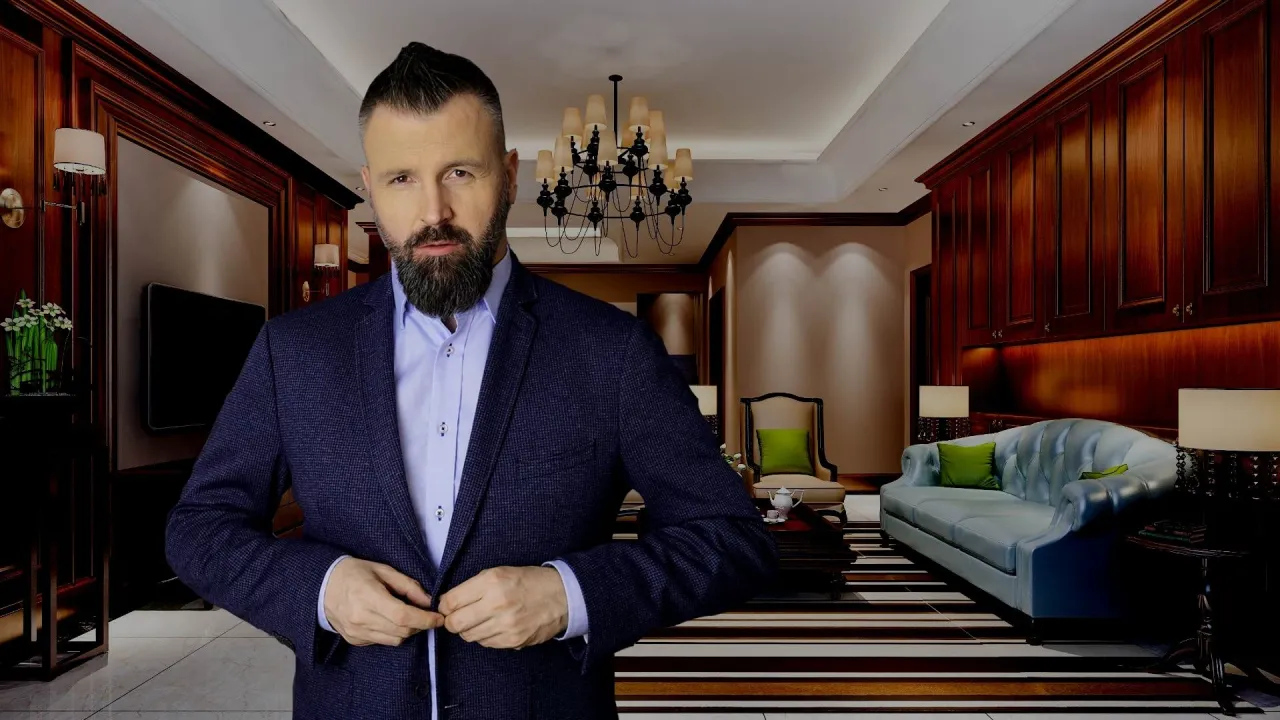 pośrednik nieruchomości z klientami lub kluczami