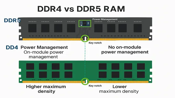 Pamięć RAM DDR4 vs DDR5 por&oacute;wnanie
