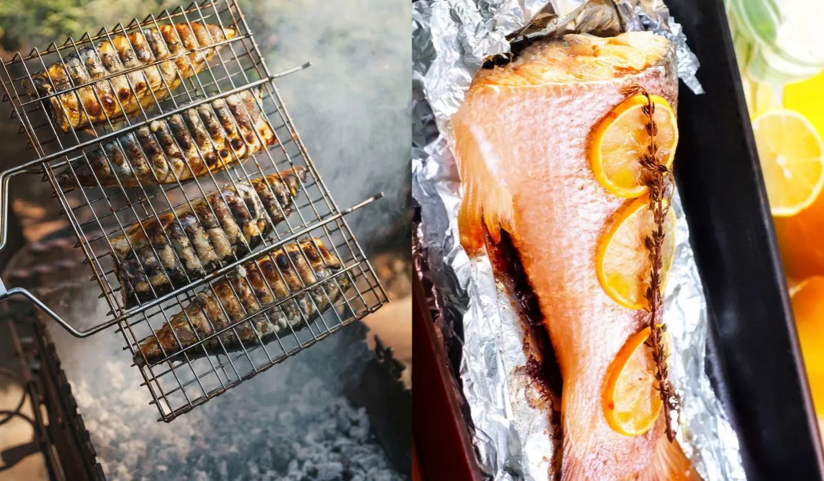 Makrela grillowana na ruszcie i w folii