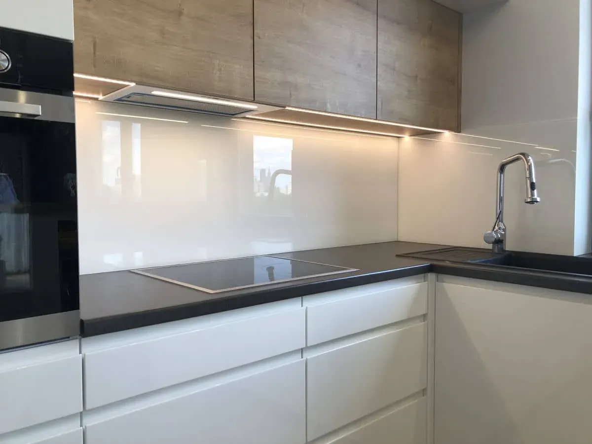 Panele szklane lacobel grafika mat kuchnia