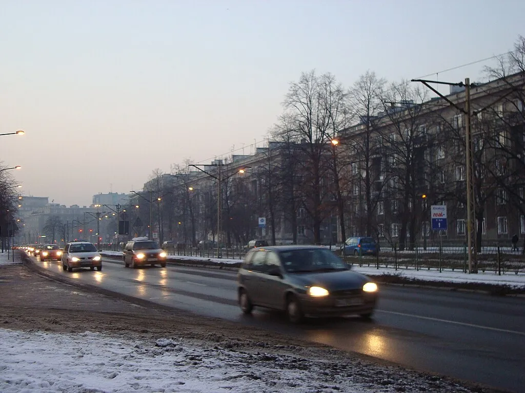 Aleja Jana Pawła II Kraków samochód