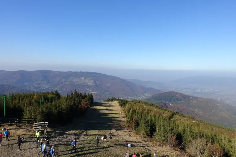 Szlak niebieski Skrzyczne Hala Jaworzyna