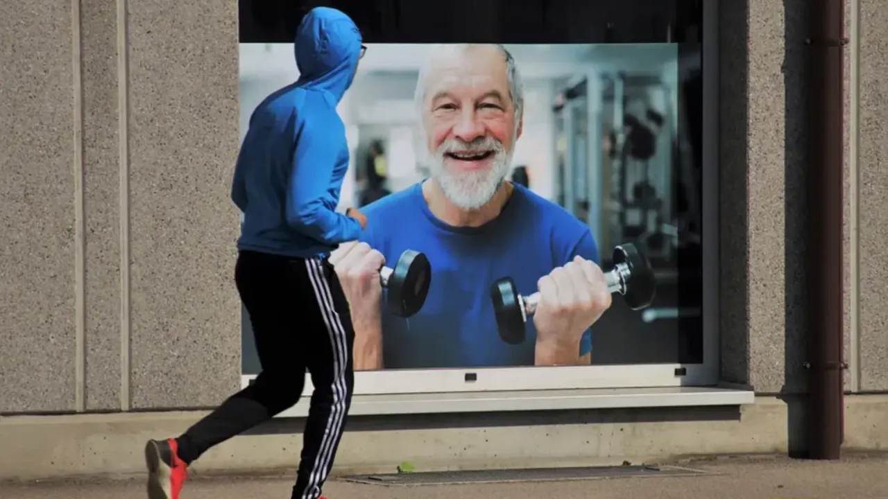 Osoba odpoczywająca po szczepieniu, sportowiec po szczepieniu