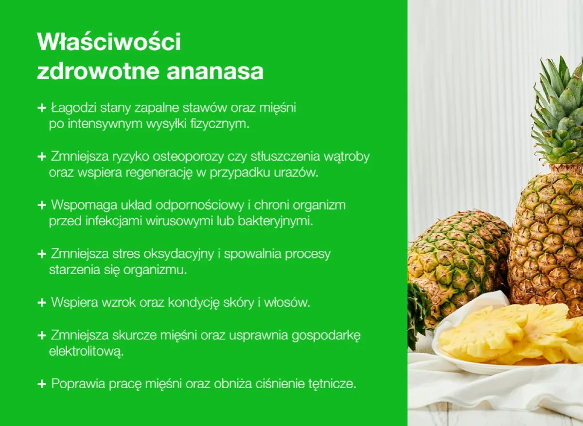 Korzyści zdrowotne ananasa