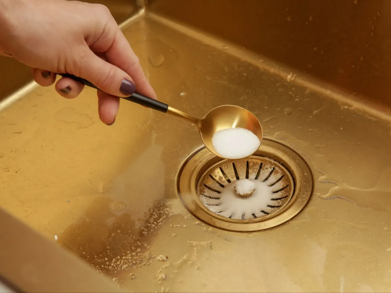 Przygotowanie do odtykania zlewu