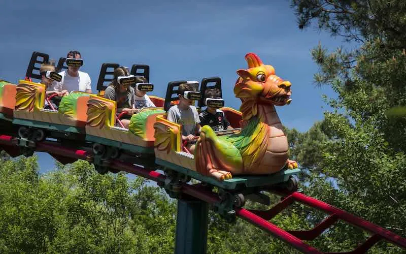 VR-Achterbahn Erlebnispark Schloss Thurn