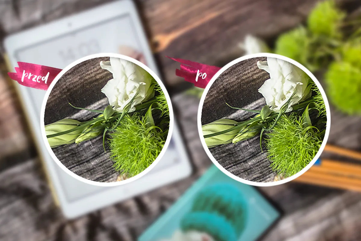 Filtr górnoprzepustowy Photoshop przykład