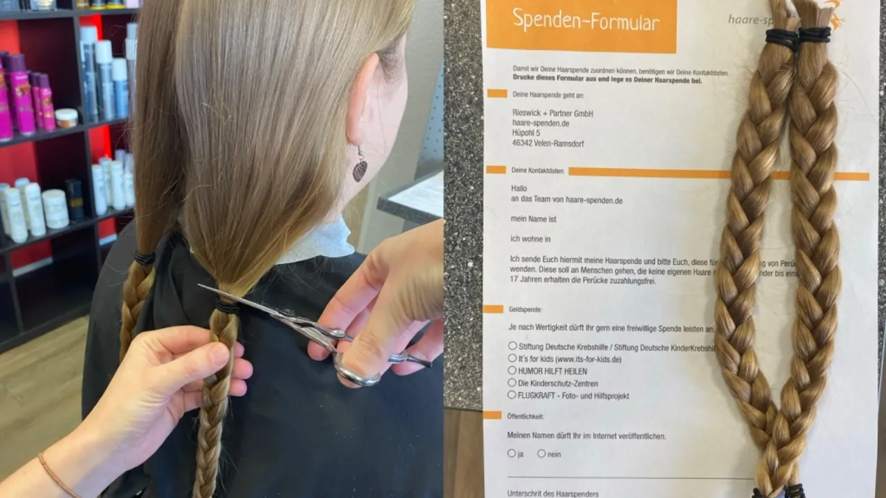 Haarspende Mindestl&auml;nge Messen