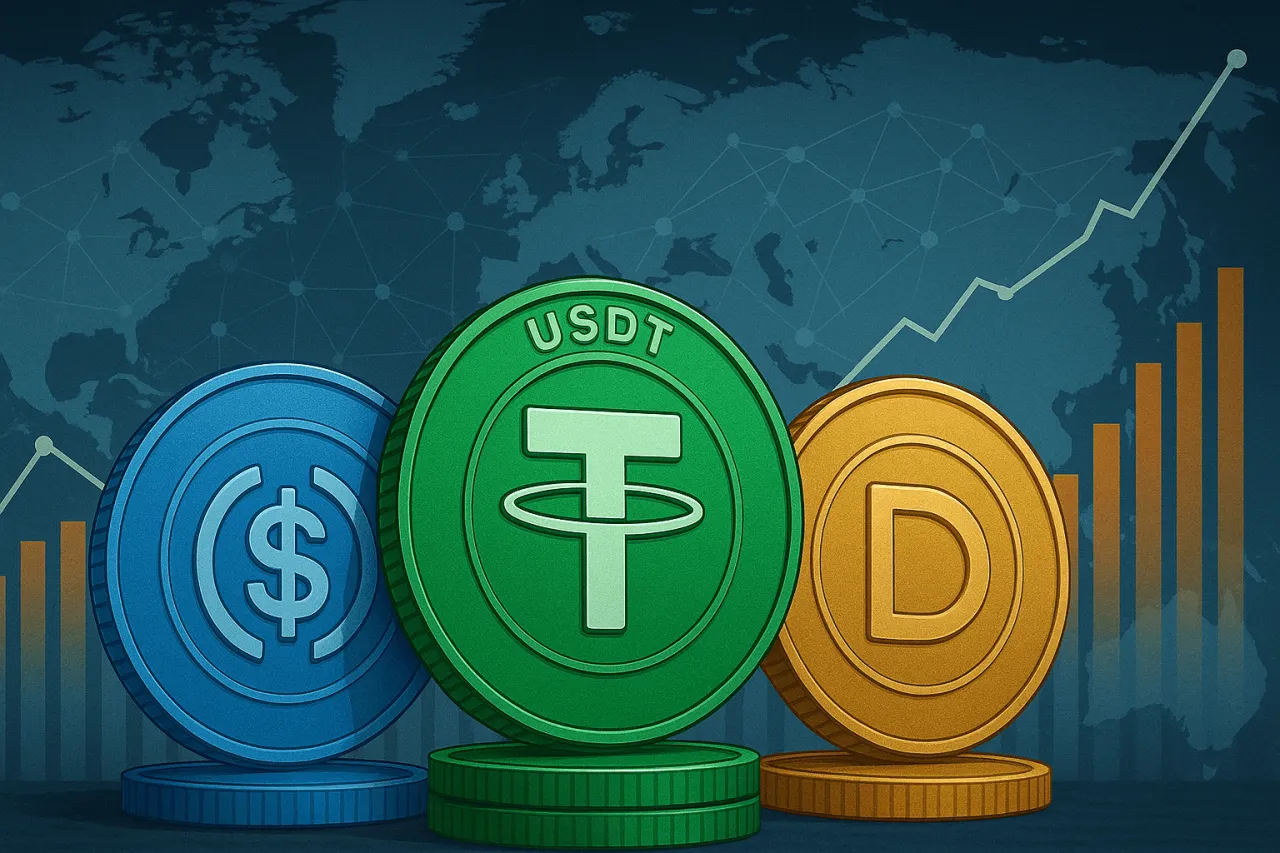 Wymiana kryptowalut na stablecoiny schemat