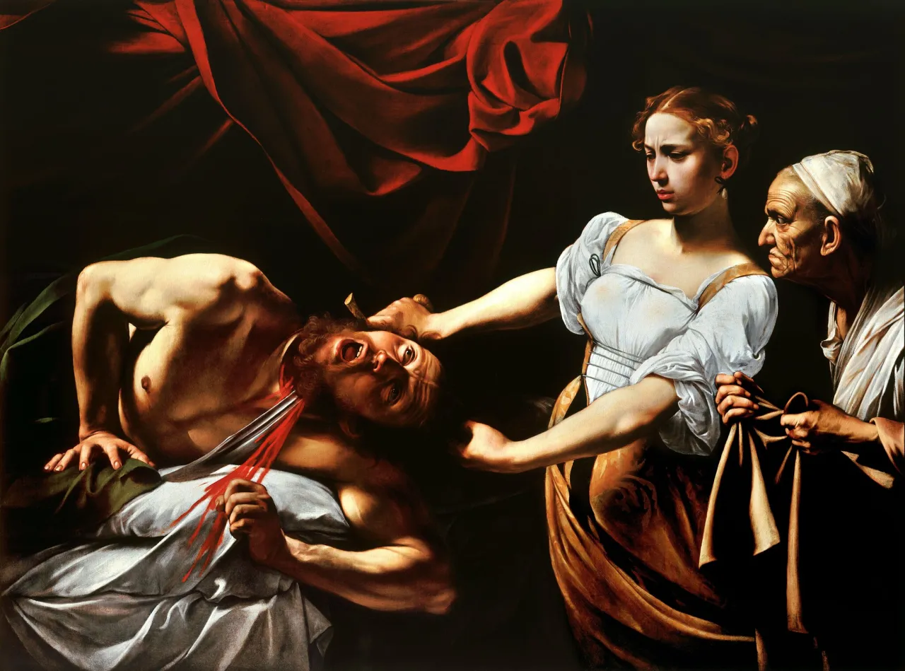 Obraz Caravaggia z silnym chiaroscuro