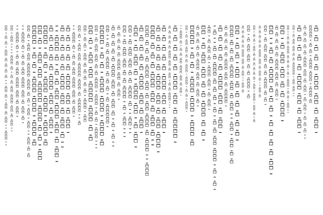 binary code matrix abstract background