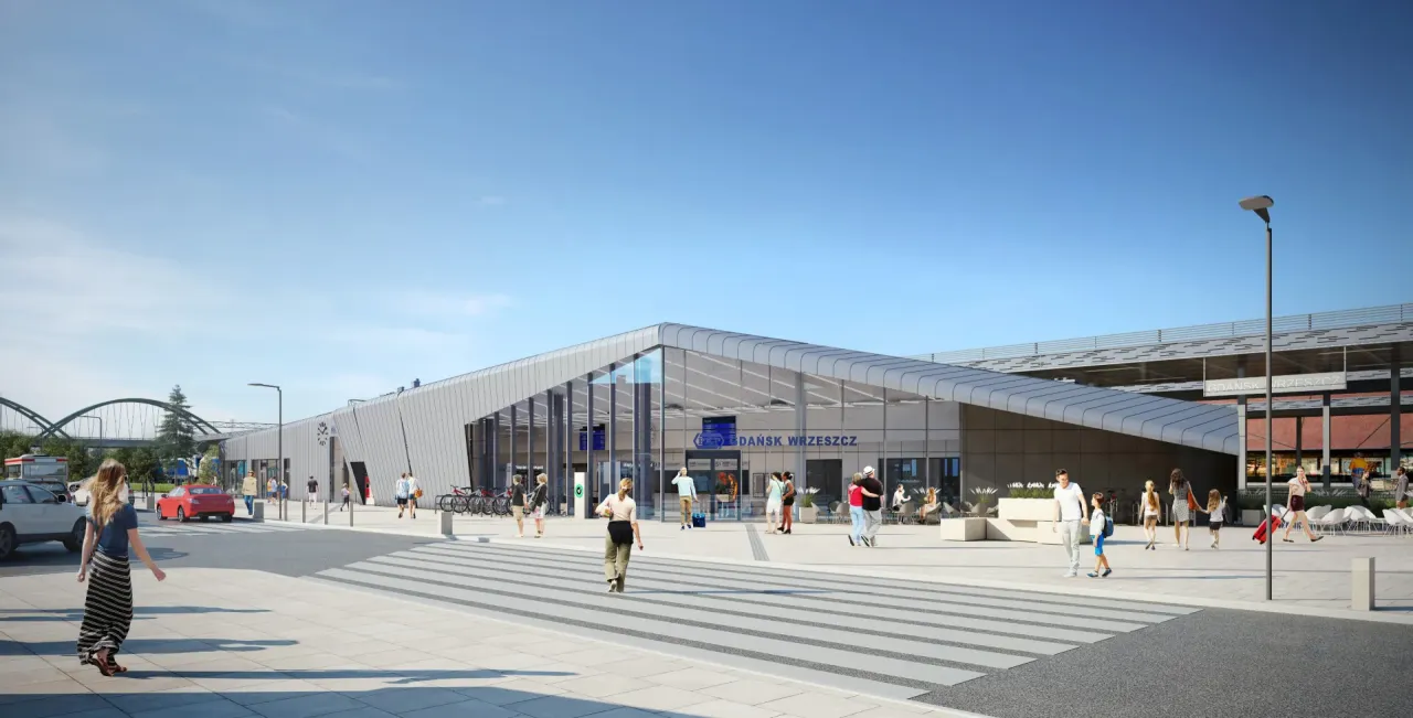 Dworzec Gdańsk Wrzeszcz nowoczesne centrum przesiadkowe