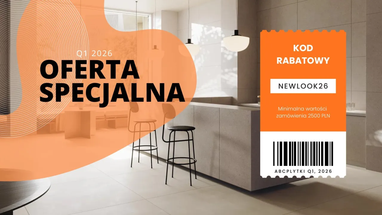 Trendy płytki podłogowe 2026 gres drewnopodobny beton wielki format