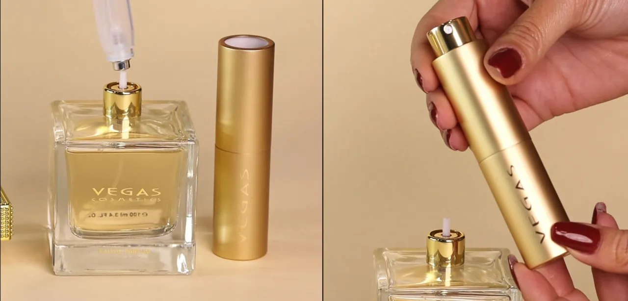 Verschiedene Parfüm Zerstäuber und Umfüll-Sets