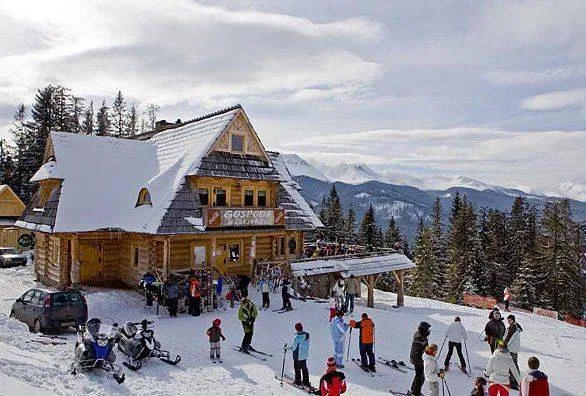 Restauracja U Olejorzy widok na Tatry