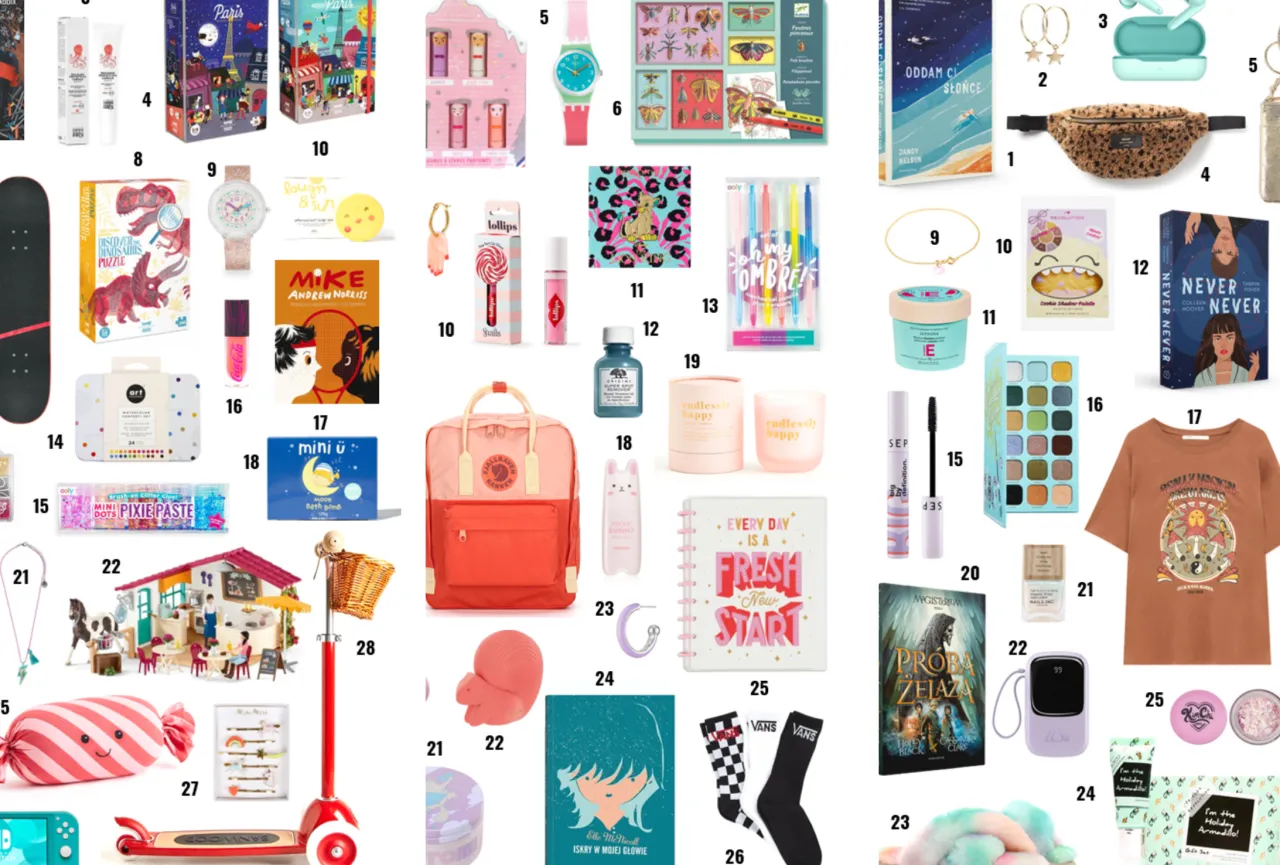 Prezenty dla dziewczynek w wieku szkolnym, prezenty dla nastolatek