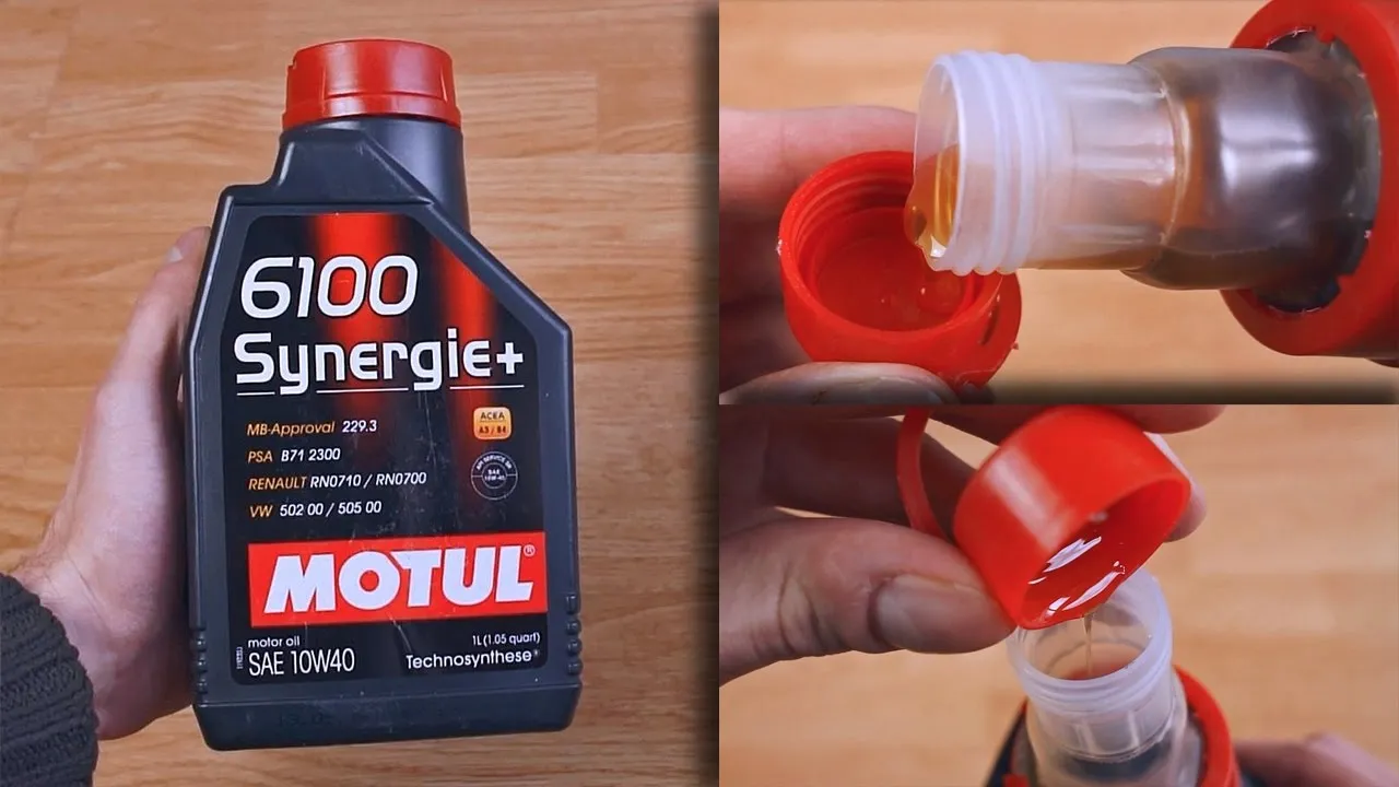 Motul 10W-40 benzyna butelki por&oacute;wnanie