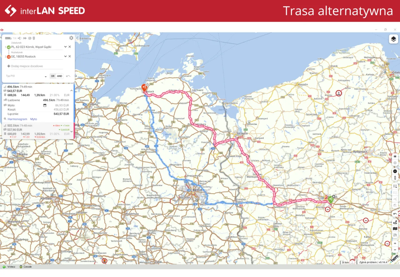 spedytor w pracy biuro mapa ciężarówki