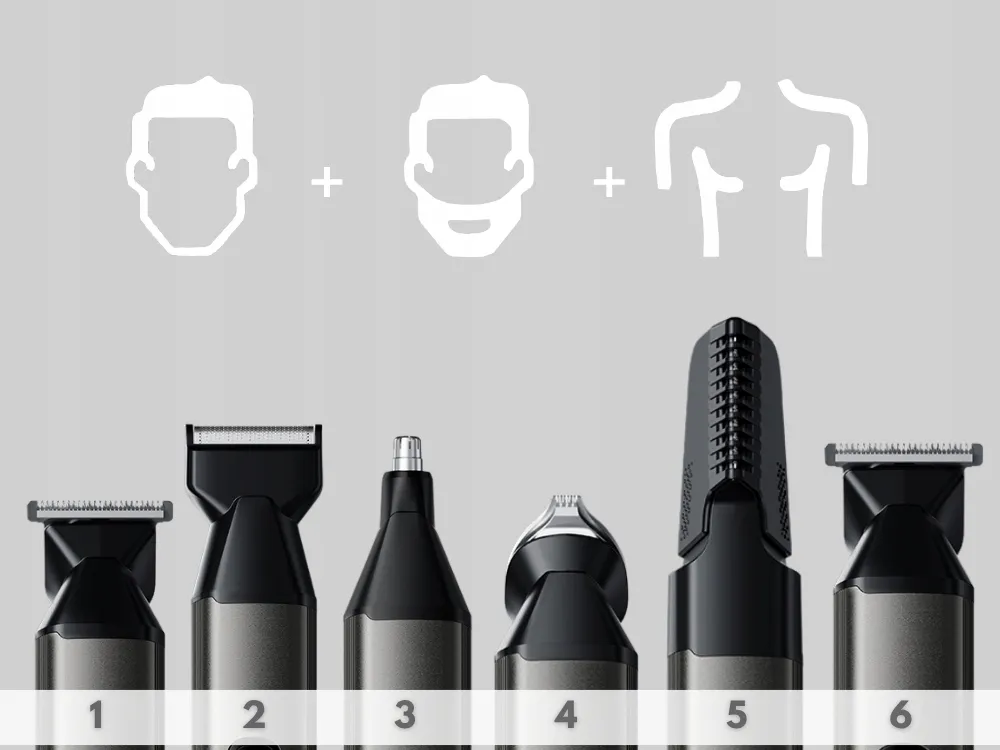 rodzaje trymerów do brody ciała nosa