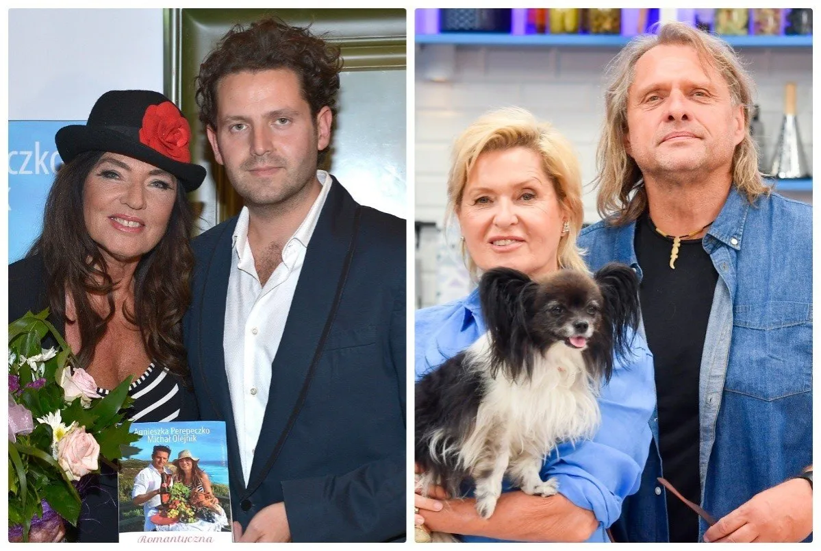 Szczęśliwa para z różnicą wieku, starsza kobieta młodszy mężczyzna