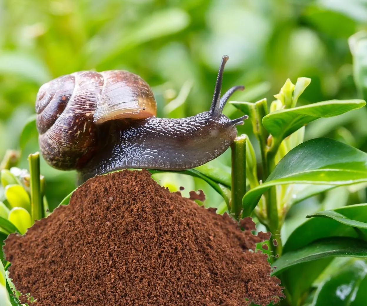 fusy po kawie odstraszanie ślimak&oacute;w mr&oacute;wki