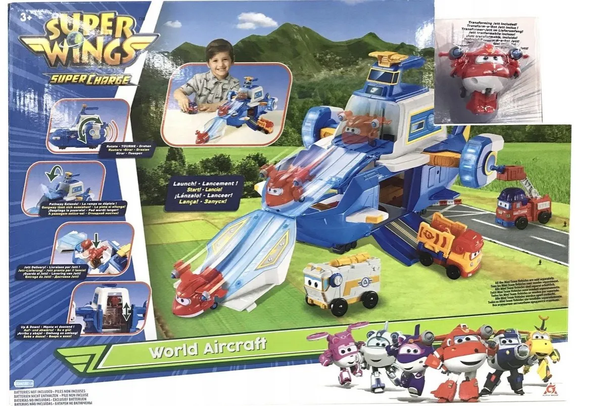 Super Wings zestawy lotnisko baza misji